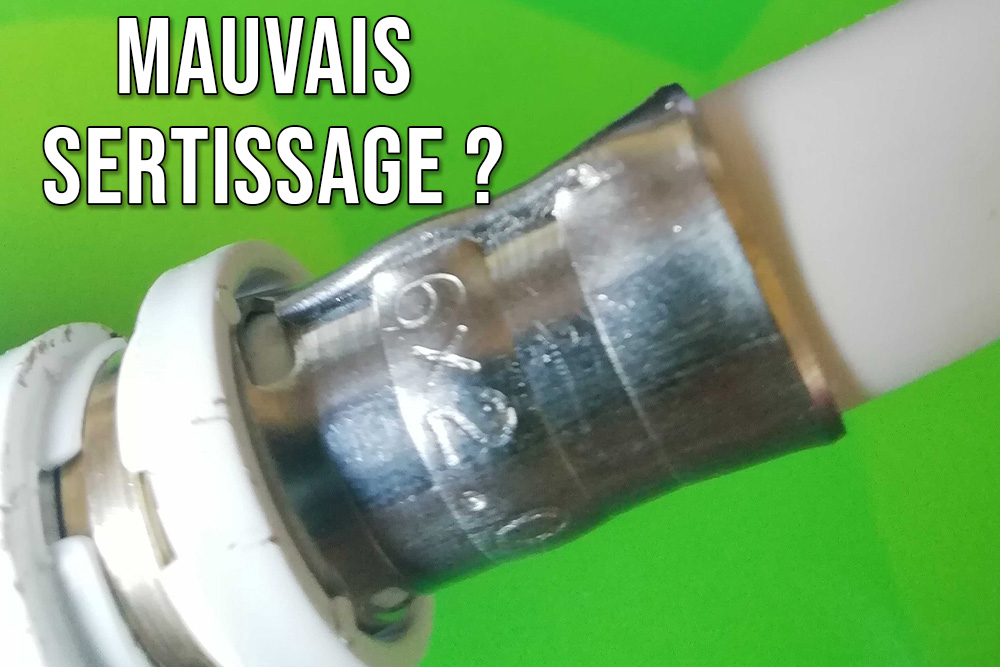 Outillage tube PER - Pince à sertir raccords à glissement PER : :  Bricolage